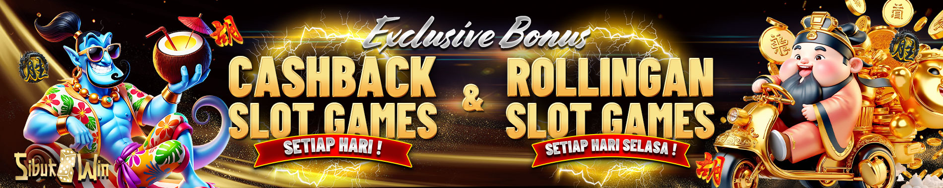 BONUS CASHBACK 5% + BONUS ROLLINGAN 0,7%